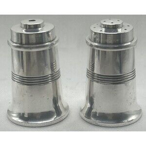 Vintage W&H 1914 Silver Plate Salt & Pepper Cruet Set Luxury Catering England